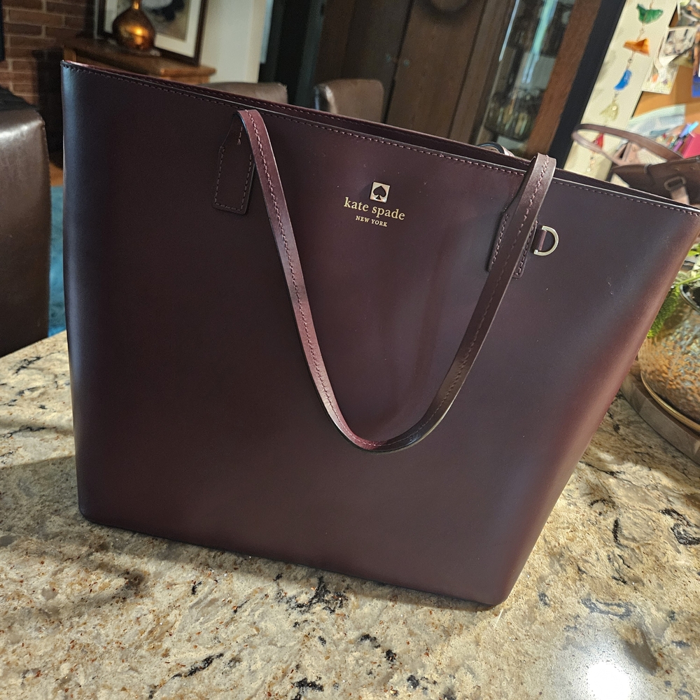 kate spade Burgundy Tote Bag